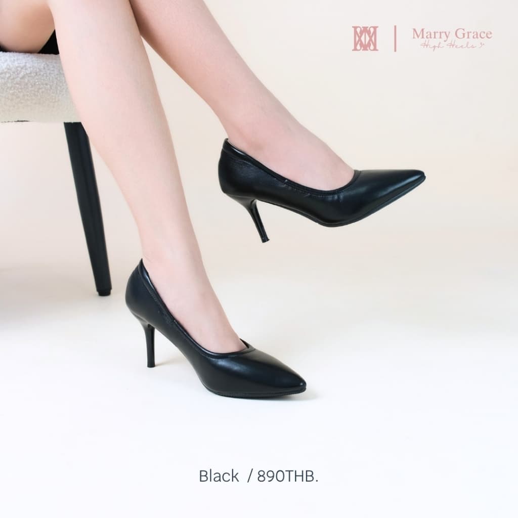 iamJinny JN065 รุ่น Marry Grace 3" สีดำ รูปที่ 2