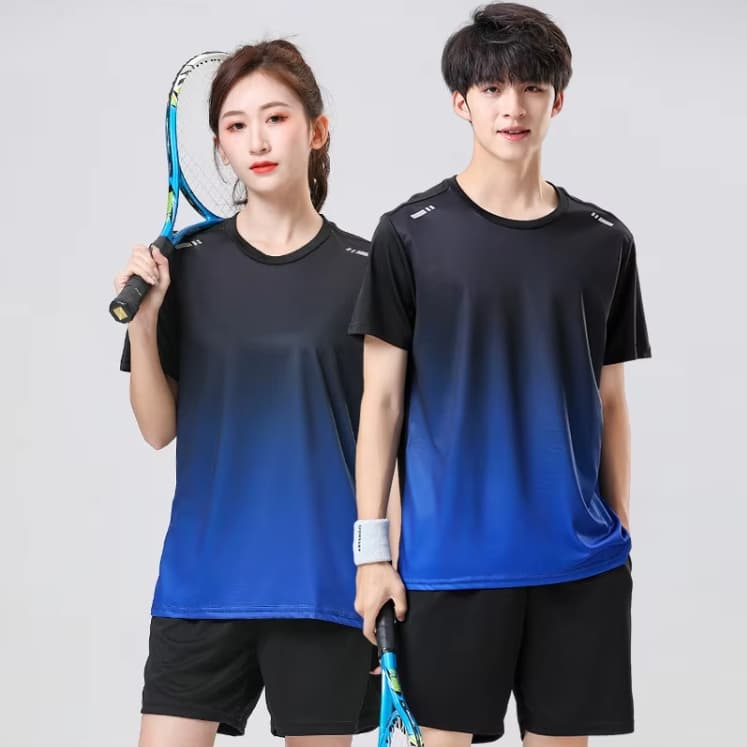 ชุดกีฬาวิ่ง ฟิตเนส แบดมินตัน ฟุตบอล ใส่สบาย รูปที่ 1