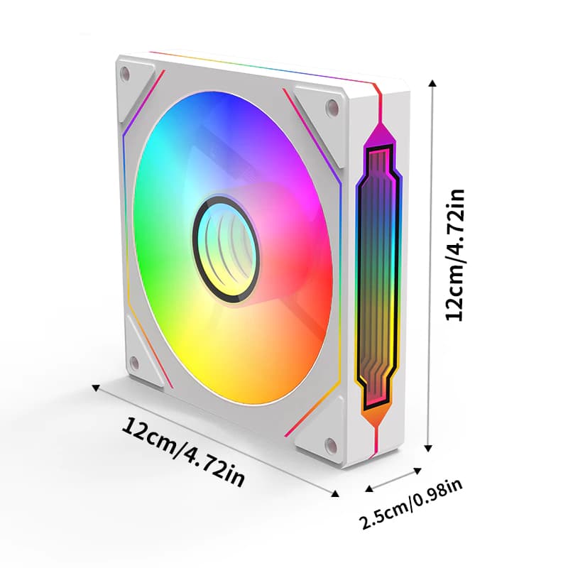 แฟนคอนโทรลเลอร์สำหรับแล็ปท็อป New Argb Prism 4pro เคสคอมพิวเตอร์ ระบบระบายความร้อนไฟเรืองแสง พัดลมซีพียูรุ่นที่ รูปที่ 9