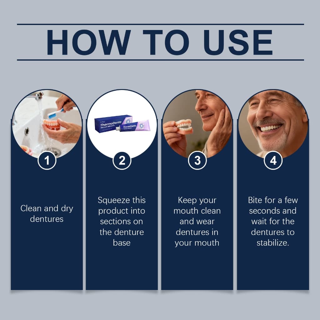 Oralhoe ครีมกาวติดฟันปลอม 40g สูตรเมนทอล ยึดติดแน่นมั่นคง ไม่ระคายเคือง ให้ความสบายยาวนานตลอดวัน รูปที่ 9
