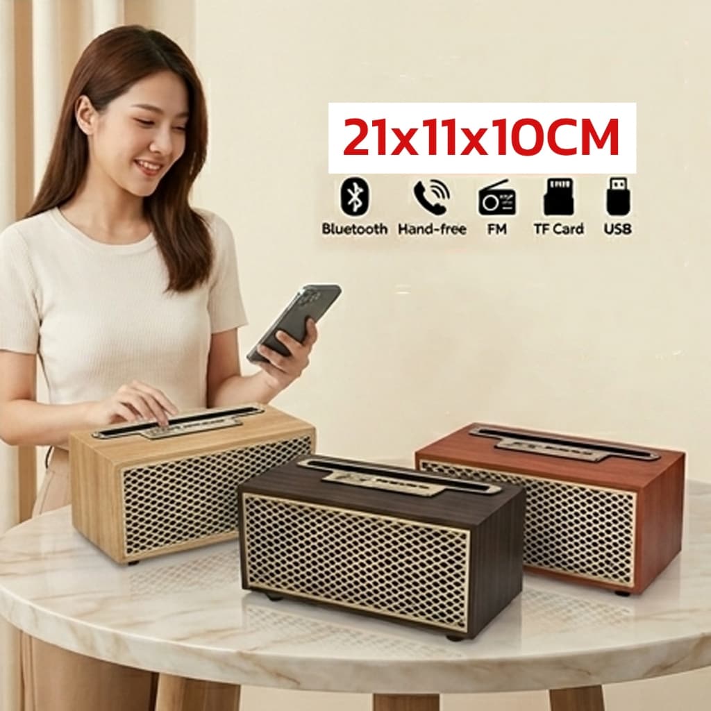 XM-5H ลำโพงบลูทูธ ทรงกระทัดรัด ดีไซน์หรูหรา Wireless speaker 5W รูปที่ 3