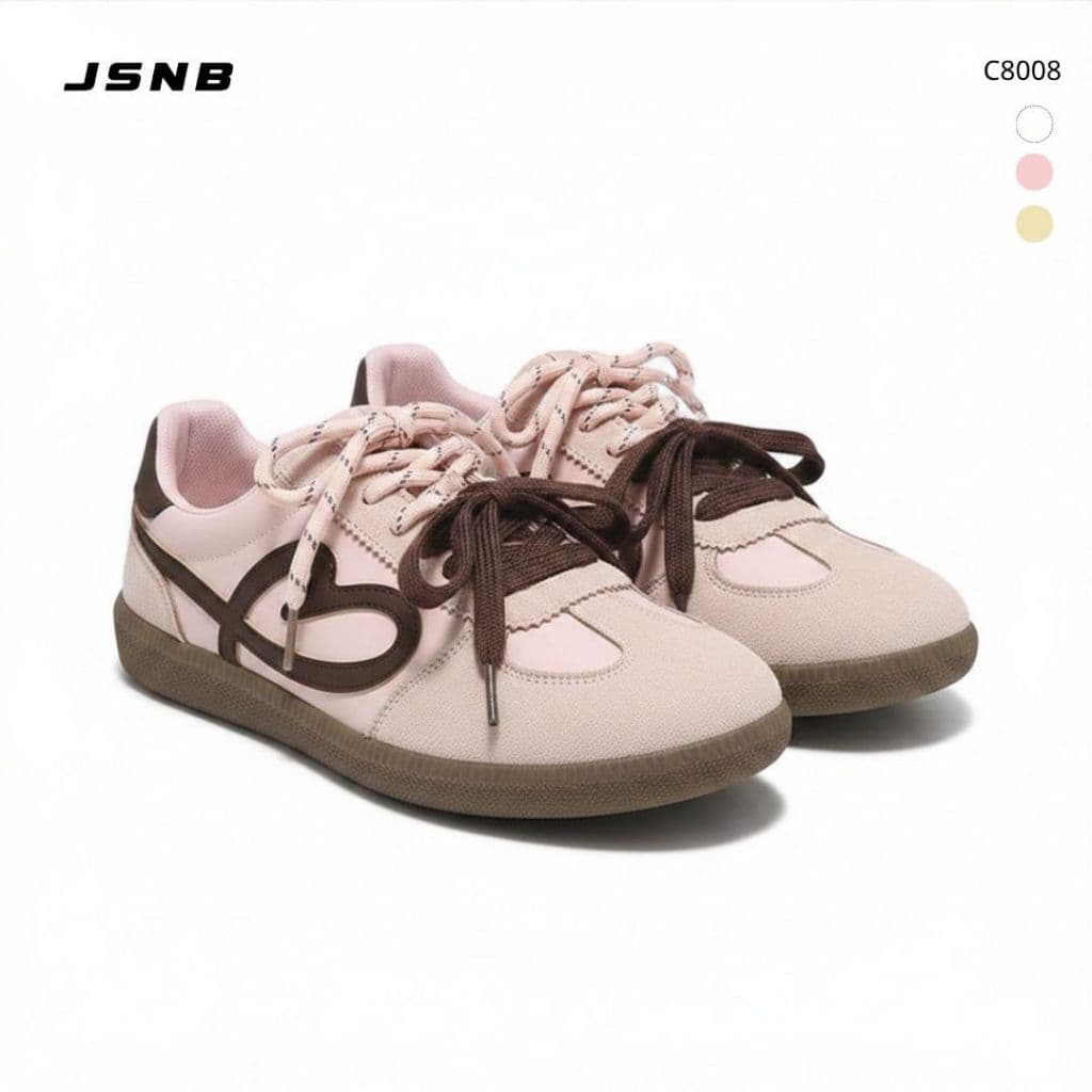รองเท้าผ้าใบผู้หญิง Retro Sneakers สไตล์เกาหลี พื้นนุ่ม ใส่สบาย กันลื่น รูปที่ 2