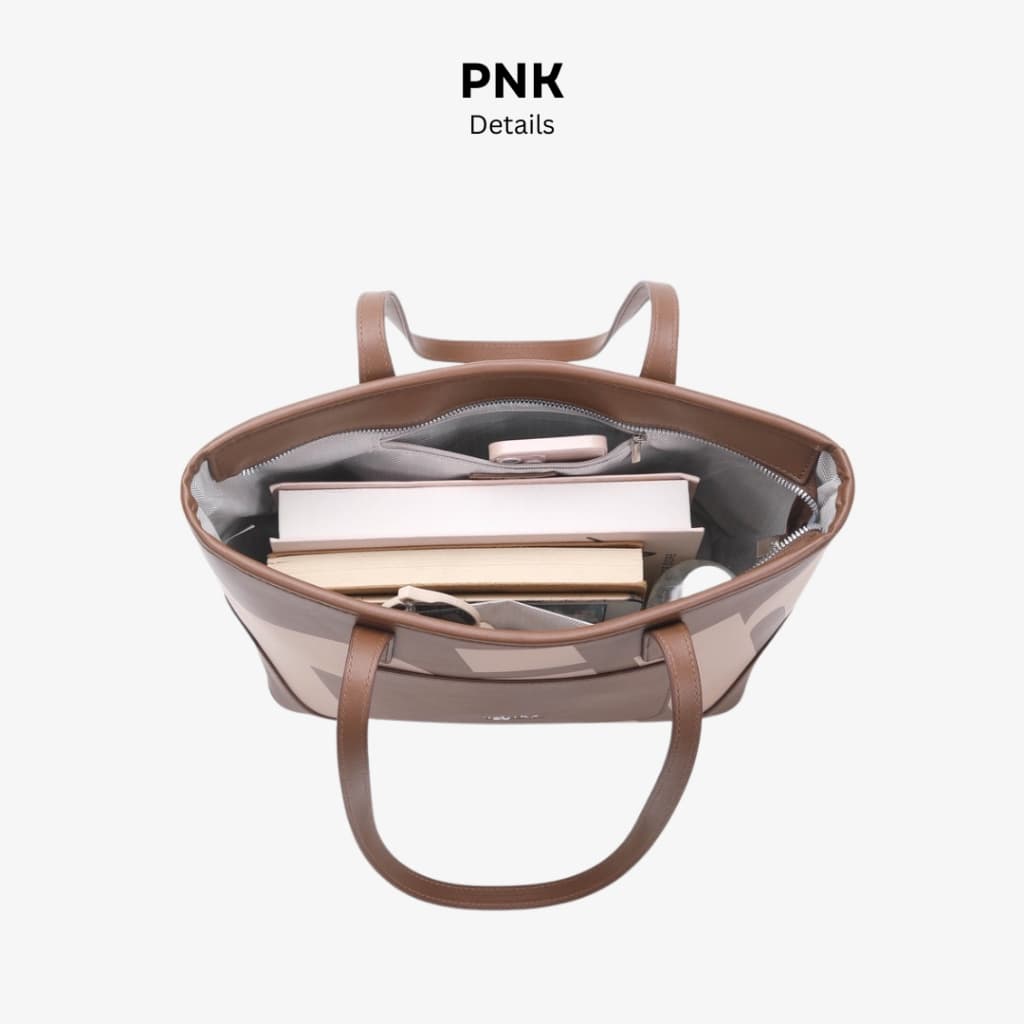 PNK Wendy Tote Bag กระเป๋าสะพายข้าง ขึ้นไหล่ได้ ใบใหญ่ จุของได้เยอะ รูปที่ 2