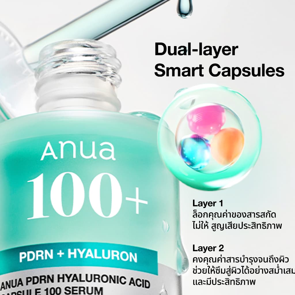 Anua PDRN Hyaluronic Capsule Serum อานัว เซ็ตเซรั่มฟ้า PDRN 30ml 2 ชิ้น รูปที่ 3