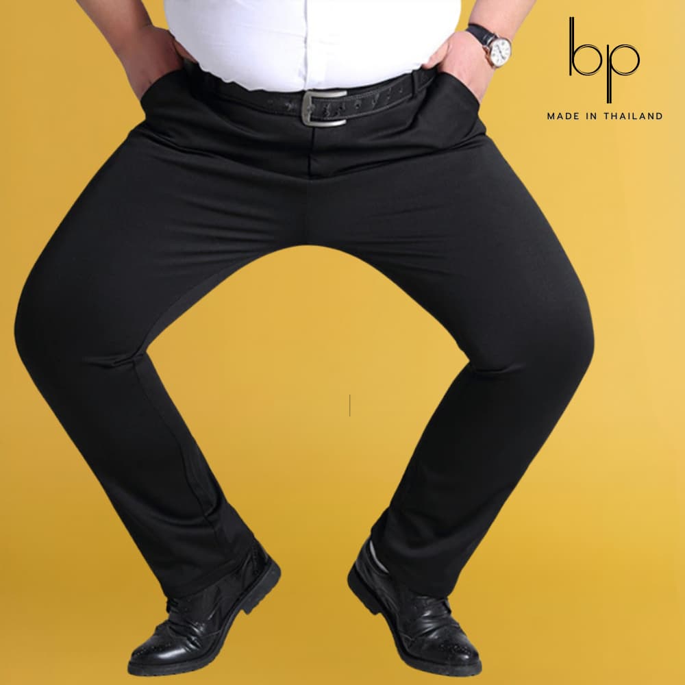 bp สแล็คนักศึกษา สแล็คผ้ายืด ทรงกระบอกเล็ก ขายาว เข้ารูปสวย เอว28-52" MADE IN THAILAND รูปที่ 5