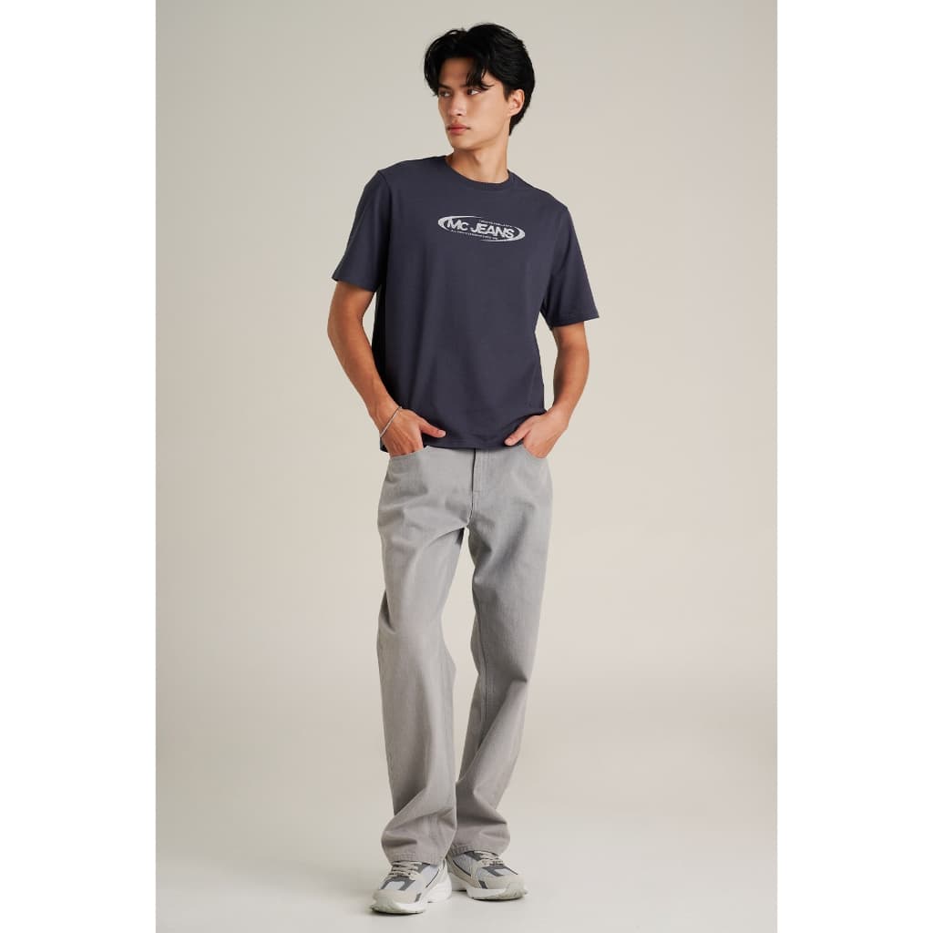 Mc JEANS เสื้อยืดผู้ชาย เสื้อยืดแขนสั้น ทรงเรกูลาร์ Regular Fit T-Shirt มีให้เลือก 4 สี MTSZD65 รูปที่ 4