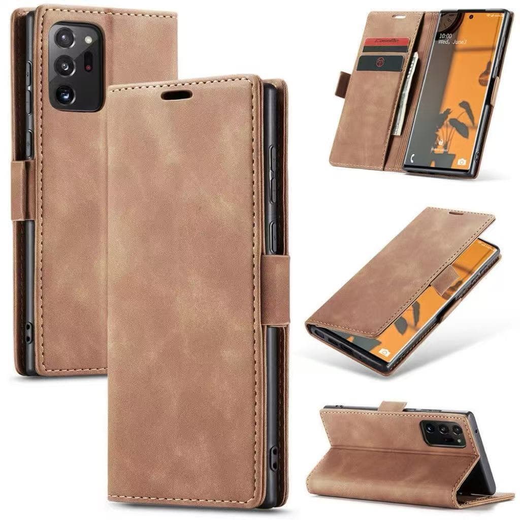 เคสฝาพับหนัง ล็อคได้ สำหรับ Samsung Note20 Note20Ultra เคสกันกระแทกฝาพับ พร้อมช่องใส่บัตร รูปที่ 2