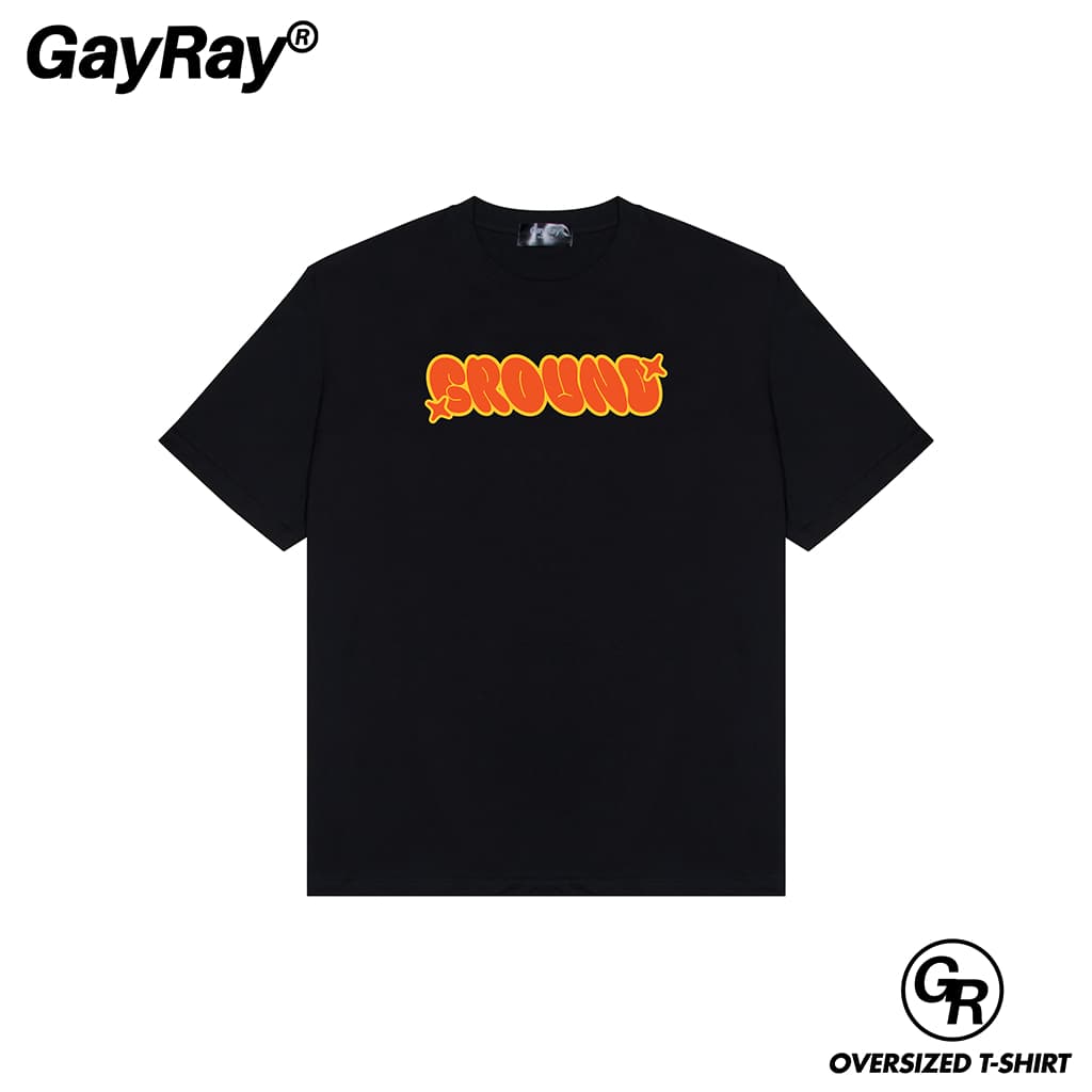 GayRay ⎰Ground Core⎱ เสื้อยืดโอเวอร์ไซส์ Cotton 100% นุ่่ม ใส่สบาย รูปที่ 5