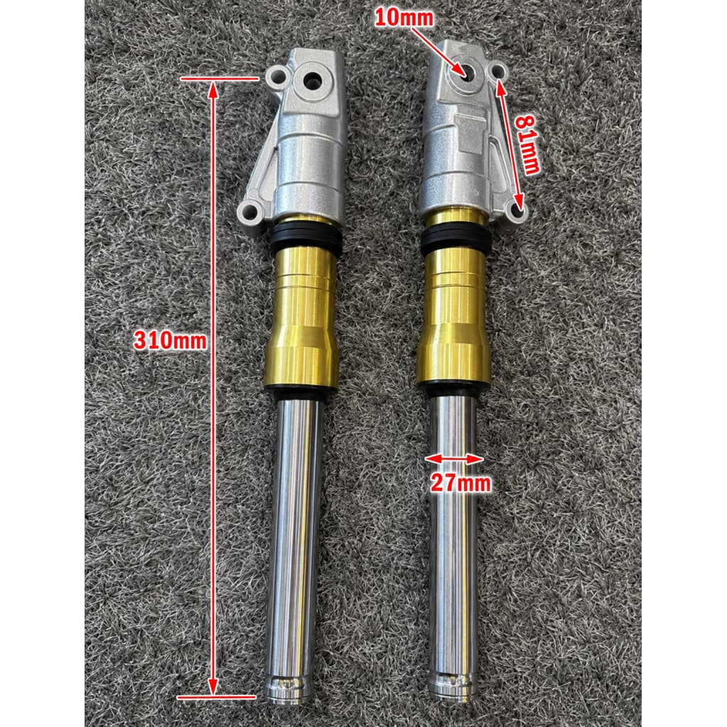 โช๊คหน้าดิสแต่ง โหลดหน้า ระยะ 310 mm Dio ZX / Dio SR แกนหนา 27mm งานสวย เกรดพรีเมียม รูปที่ 2