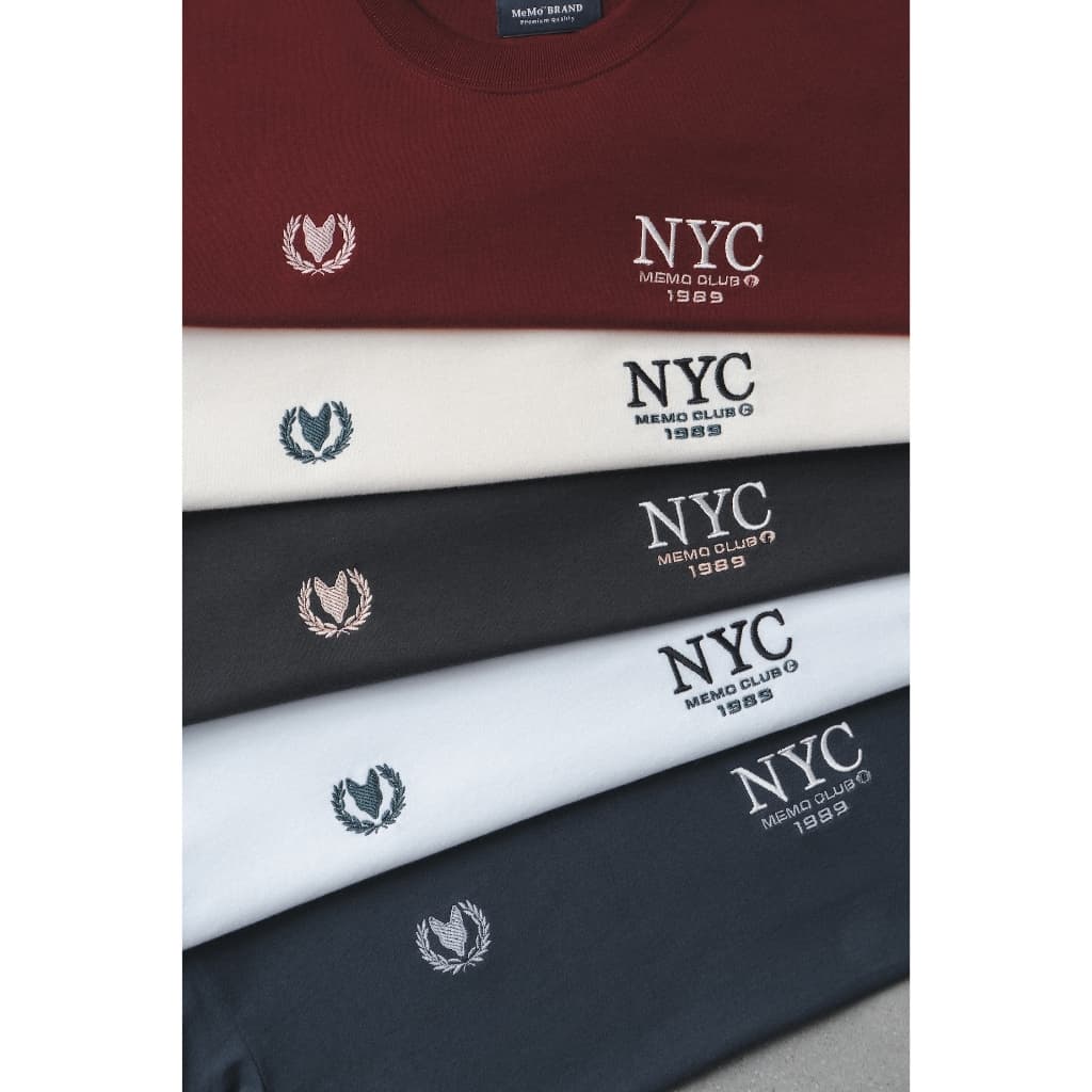 MeMo™ | NEW | Dual Crest งานปักนูน + twill ผ้า Supersoft แขนสั้น ทรง Unisex รูปที่ 5