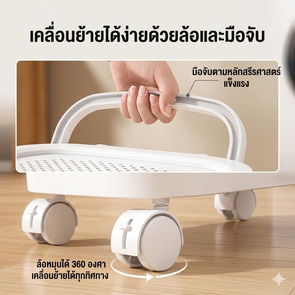 ⭐ตระกร้าผ้า ตะกร้าใส่ผ้า ตะกร้าจัดเก็บเสื้อผ้า ขนาดใหญ่ 45/60L มีฝาปิด สีขาว สีเทา กันน้ำ ข้น รูปที่ 2