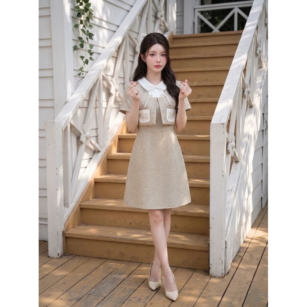 DW497 Maison Fleur Dress เมซอง-เฟลอ รูปที่ 3