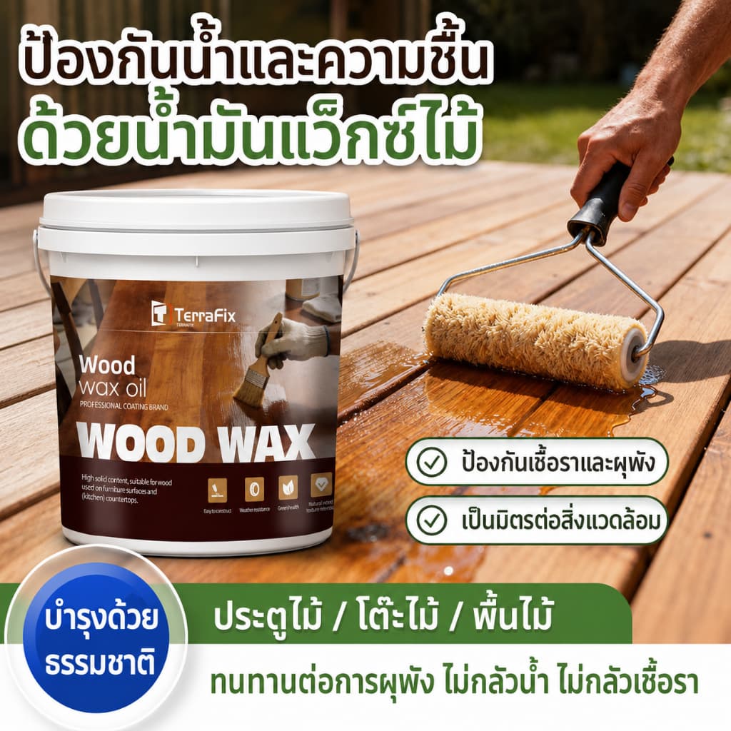 สีทาไม้ สีทาไม้ให้เงา1KG สีและสีรองพื้น สีทาไม้กันน้ำ สีเคลือบเงาไม้ แลคเกอร์เงาไม้ รูปที่ 1