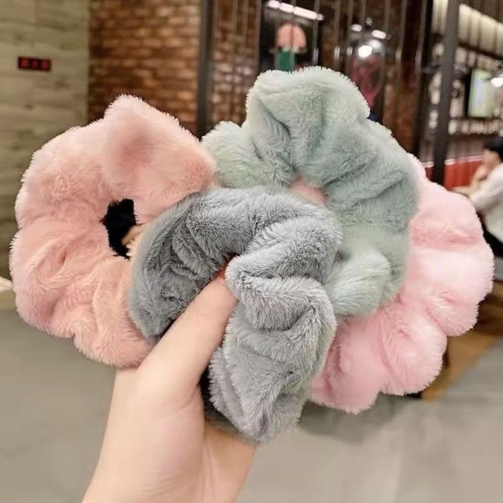 ยางรัดผม ยางโดนัท ยางมัดผมเส้นใหญ่ มีหลายสีให้เลือก จากไทย รูปที่ 3