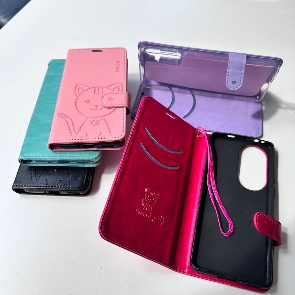 เคสฝาพับ ล็อค ตั้งได้ สำหรับ VIVO Y02 Y02A Y02T Y02S Y16 Y22 Y35 Y21 Y33S Y33T T1X Y15S Y01 ช่องใส่บัตร แถมสาย Domicat รูปที่ 6