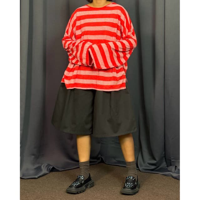 COTTON WIDE LEG SHORTS กางเกงขาสั้นขาบาน รูปที่ 4