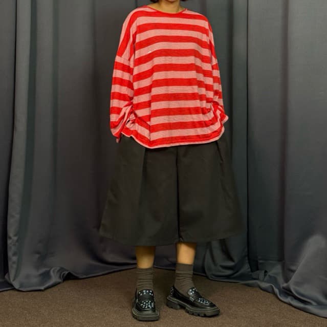 COTTON WIDE LEG SHORTS กางเกงขาสั้นขาบาน รูปที่ 6