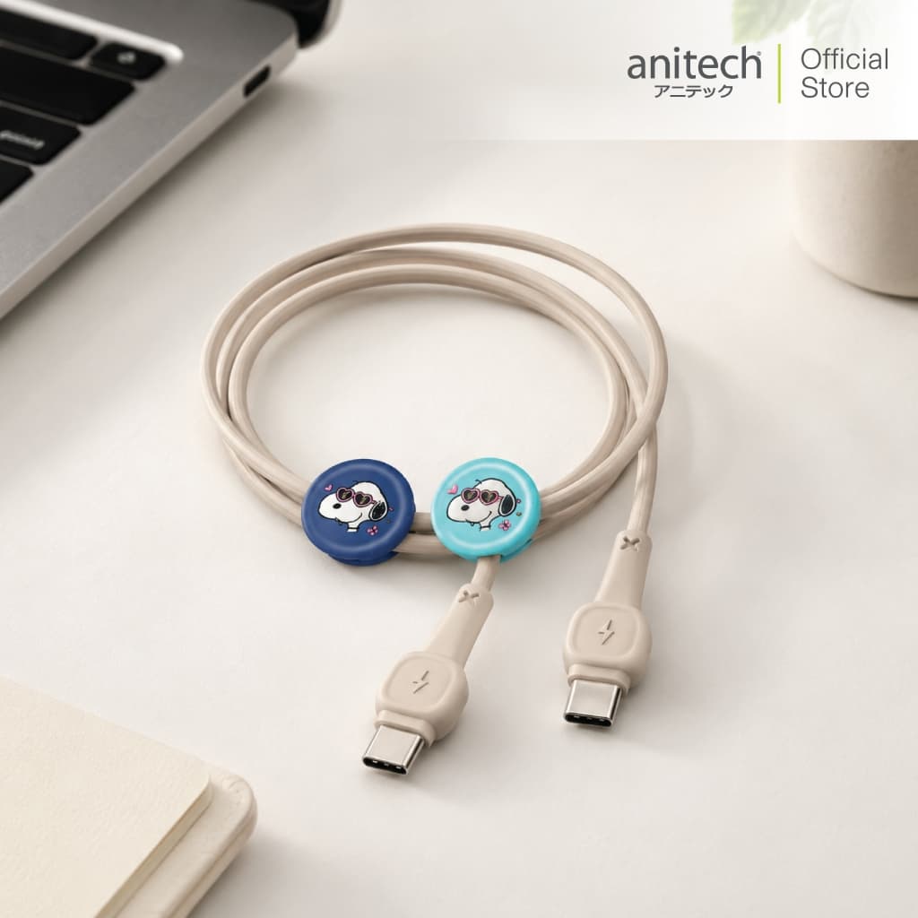 Anitech X Snoopy4 สายชาทโทรศัพท์ C to C รุ่น SNP-C002 สายยาว 1 เมตร ความเร็วในการชาทไฟ100W รูปที่ 2