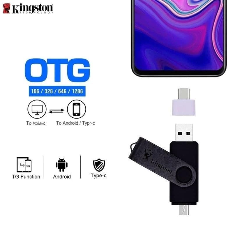 Kingston แฟลชไดร์ฟ 3 IN 1 USB 3.0 Type-C ความจุ 1TB 2TB พกพาสะดวก รูปที่ 2