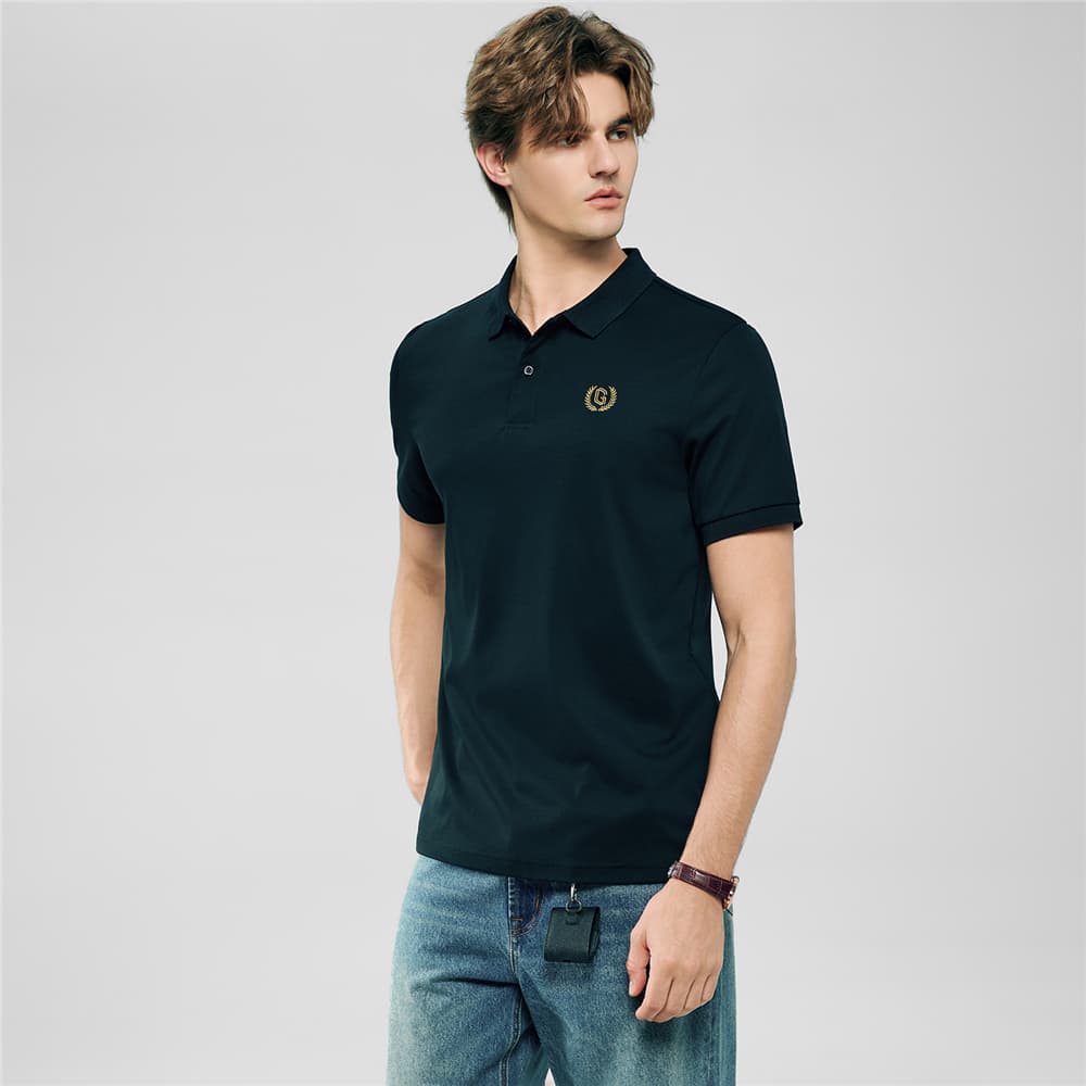 GIORDANO เสื้อโปโลผู้ชาย Men's Slim Liquid Touch Polo 01016291 รูปที่ 1