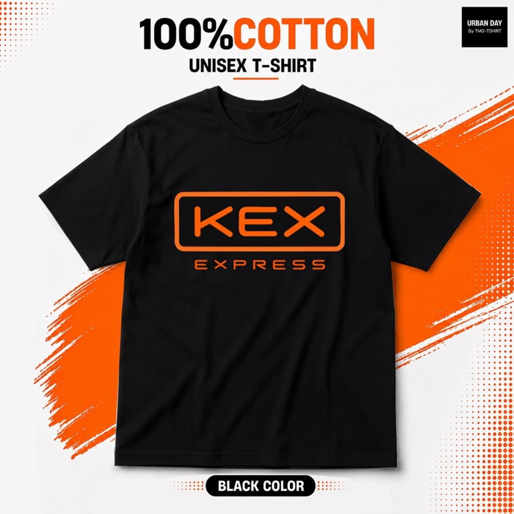 เสื้อยืดคอกลม KEX EXPRESS เนื้อผ้า คอตตอน100 รูปที่ 5