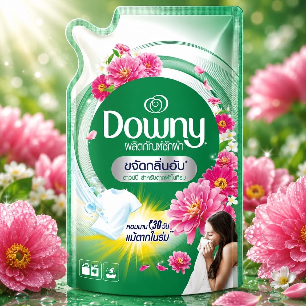 Downy น้ำยาซักผ้า 1100ML Sunrise Fresh | Garden Bloom | Mystique | Indoor Dry รูปที่ 2