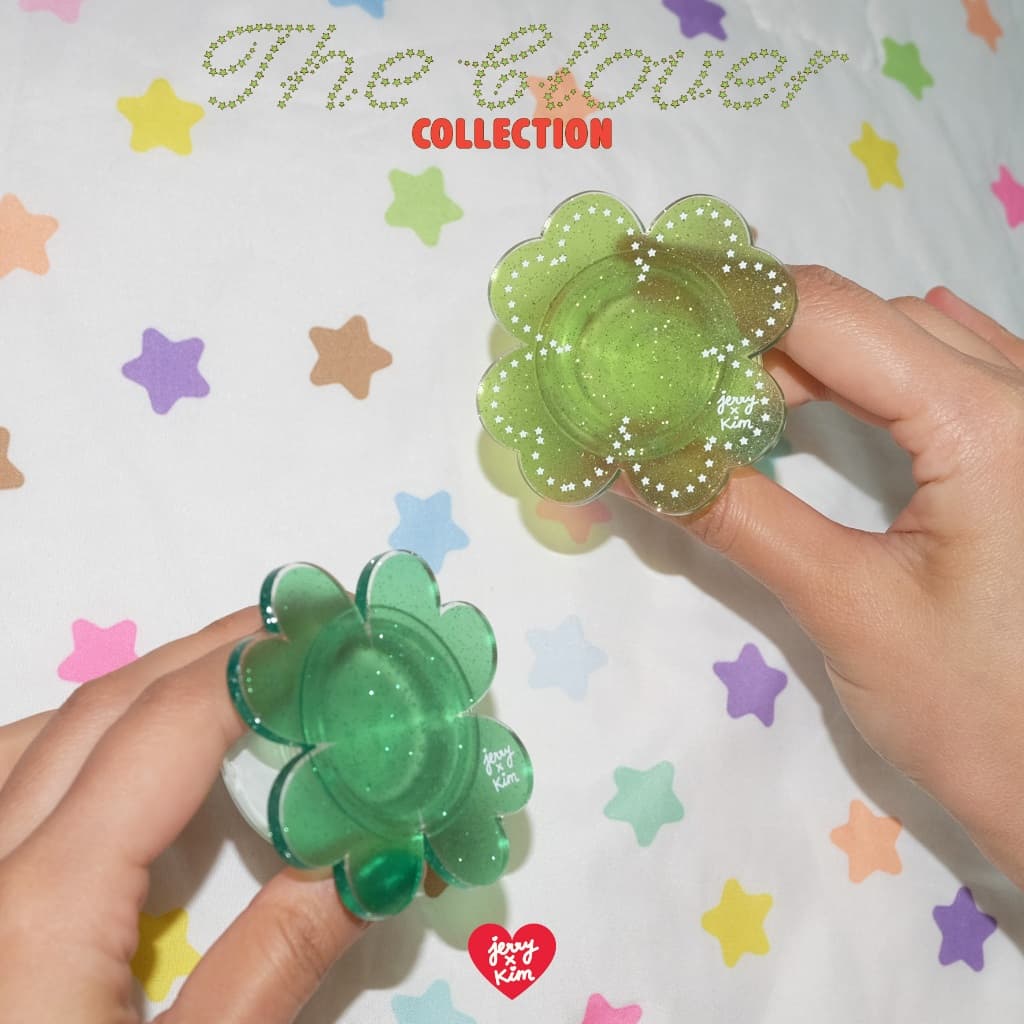 The Clover Collection Glitter Griptok ฐานกาว Jerryxkimdotstick รูปที่ 2