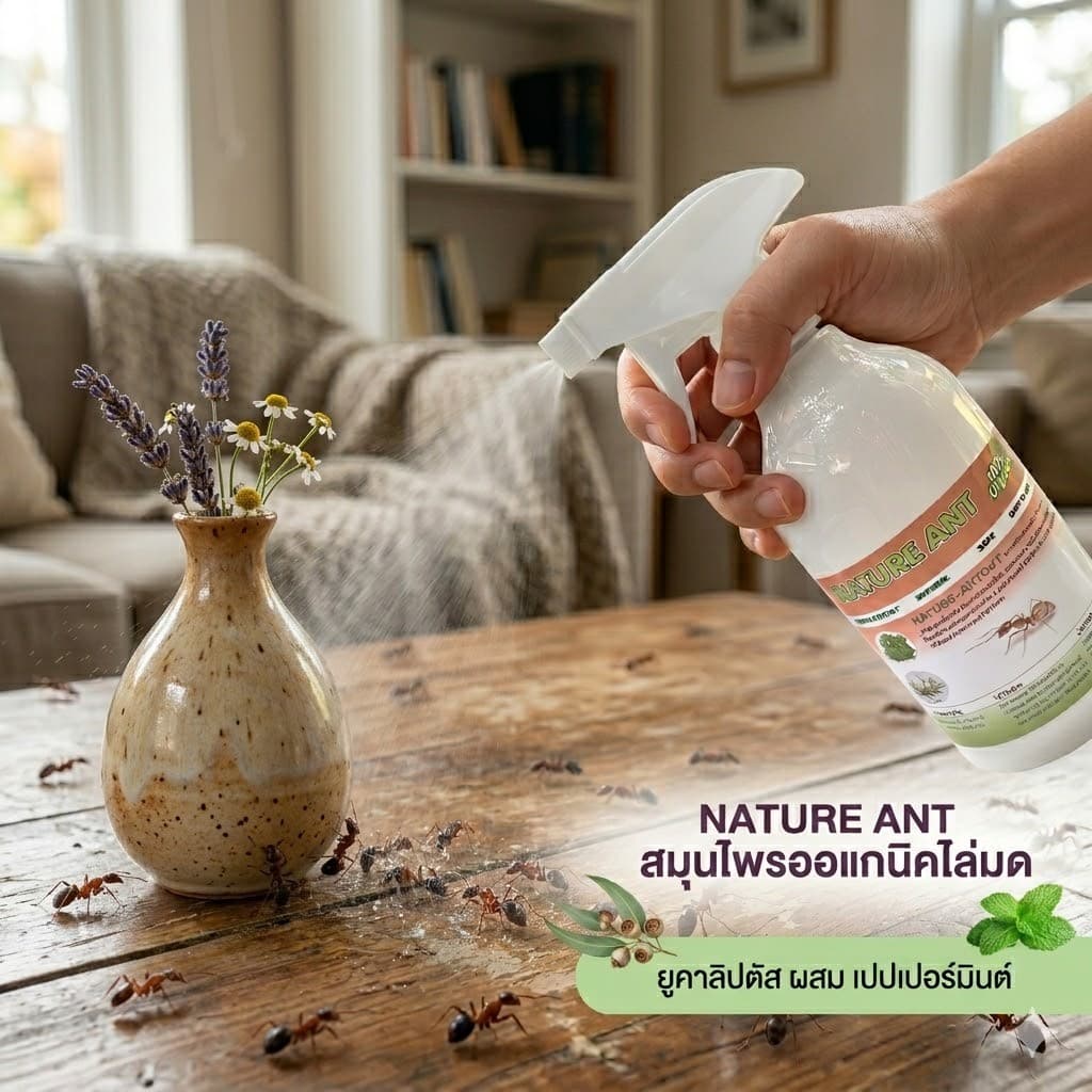 ์Nature Ant สเปรย์สมุนไพรออแกนิคสูตรน้ำไล่มด จากธรรมชาติไล่มดทุกชนิด ปลอดภัยไม่มีสารเคมี รูปที่ 2