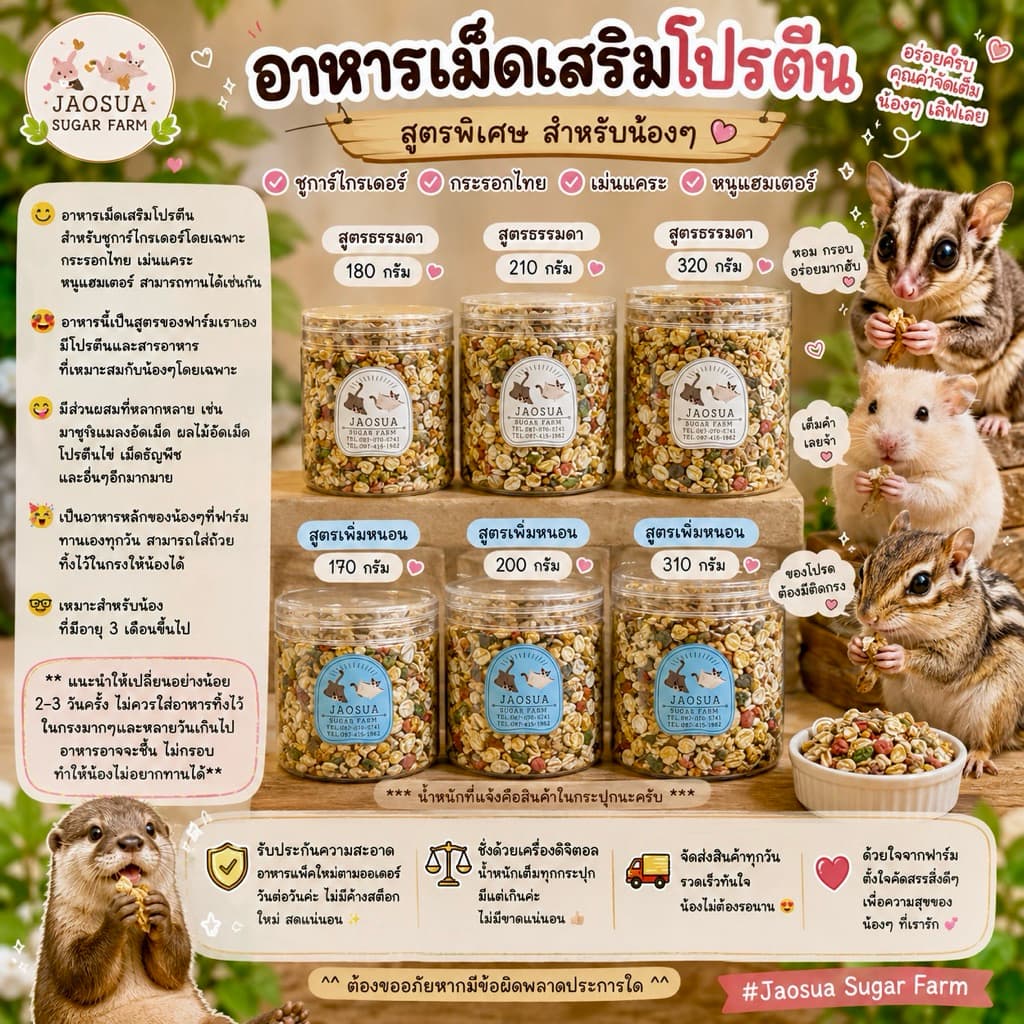 อาหารชูการ์ไกรเดอร์ แพ็คเกจใหม่ เก็บได้นานกว่าและสะดวกสบายกว่าเดิม รูปที่ 1