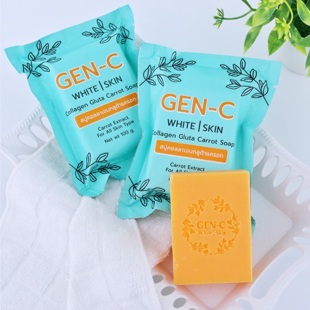 สบู่เจนซี GEN-C สบู่คอลลาเจน​กลูต้า แครอท​ฟิลิปปินส์​ สิวอุดตัน สิวผด สิวหัวหนอง แพ้ครีม หน้าติดสาร รูปที่ 6