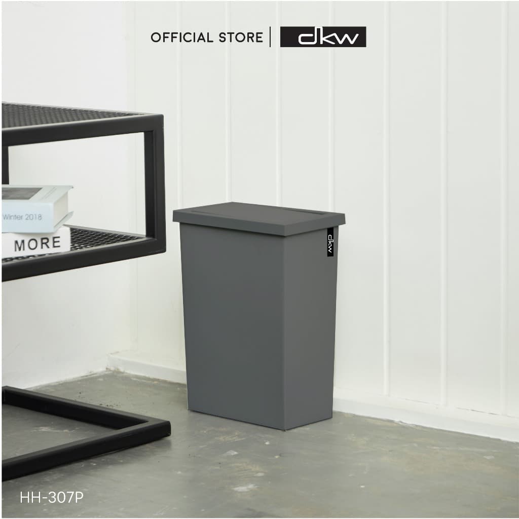 DKW by BanBaan ถังขยะเหลี่ยมหน้าแคบฝาสวิง รุ่น Slim ถังขยะอึด สวย ทน HH-307P,308P รูปที่ 4