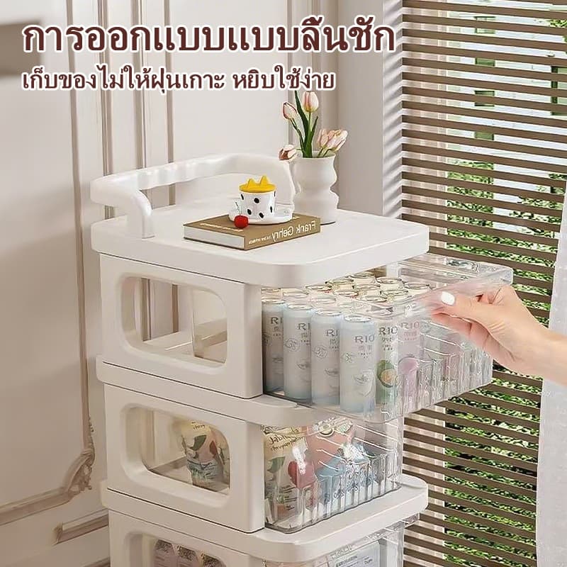 ชั้นวางลิ้นชักเคลื่อนย้ายได้เหมาะสำหรับพื้นห้องครัว ชั้นวางเครื่องมือ ชั้นวางห้องนั่งเล่น ชั้นวางอาหารว่างในครัวเรือน รูปที่ 8