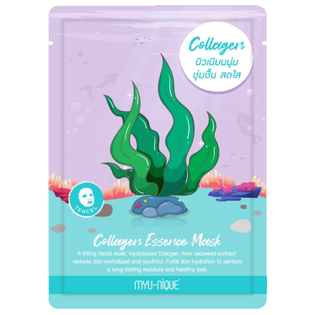 MYU-NIQUE - Collagen Essence Mask มิว-นิค คอลลาเจน เอสเซ้นส์ มาสก์ รูปที่ 3