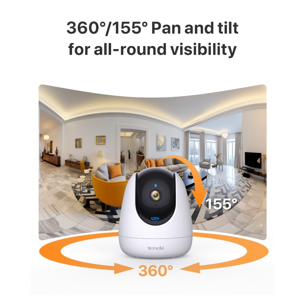 Tenda CP3/CP3 PRO/CP7 กล้องวงจรปิดไร้สาย Wifi 3MP / 5MP IP Security Camera 2K Resolution Infrared Night Vision รูปที่ 5