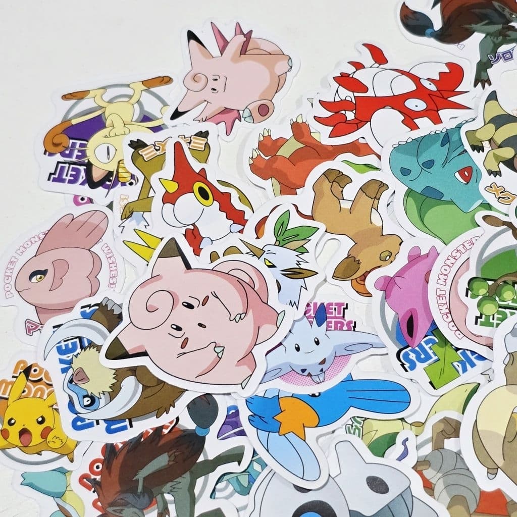สติ๊กเกอร์ Pokemon โปเกมอน Pikachu ปิกาจู ชิ้นเล็กๆ น่ารักๆ รูปที่ 9
