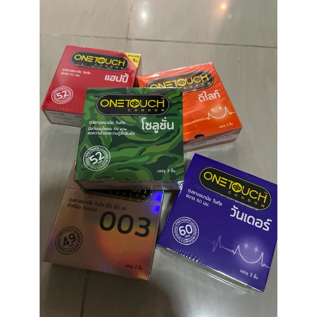 วันทัช Onetouch ถุงยางอนามัยวันทัช รวมรุ่น ถุงยาง ผิวเรียบ , ผิวไม่เรียบ รูปที่ 9
