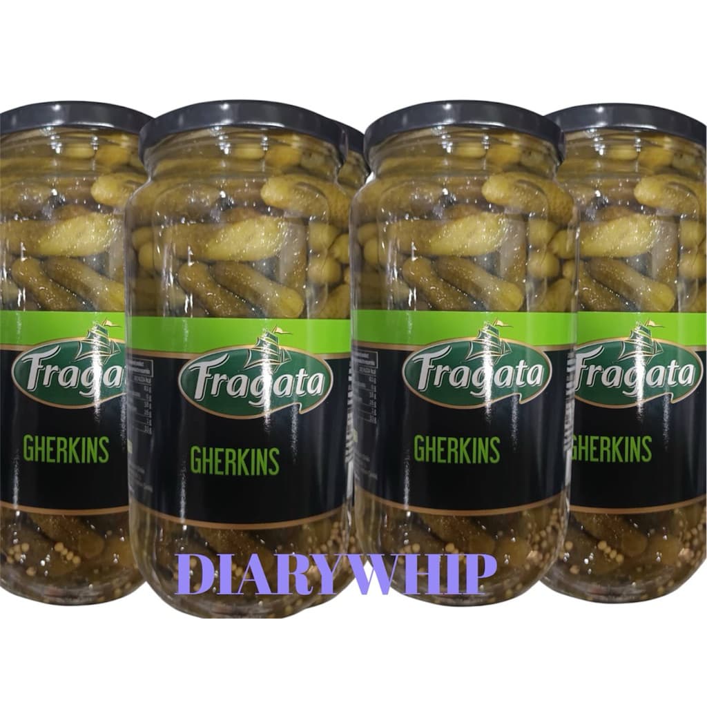FRAGATA GHERKINS 345 G. แตงกวาดองในน้ำเกลือ ตราฟรากาต้า ขนาด 345 กรัม รูปที่ 1