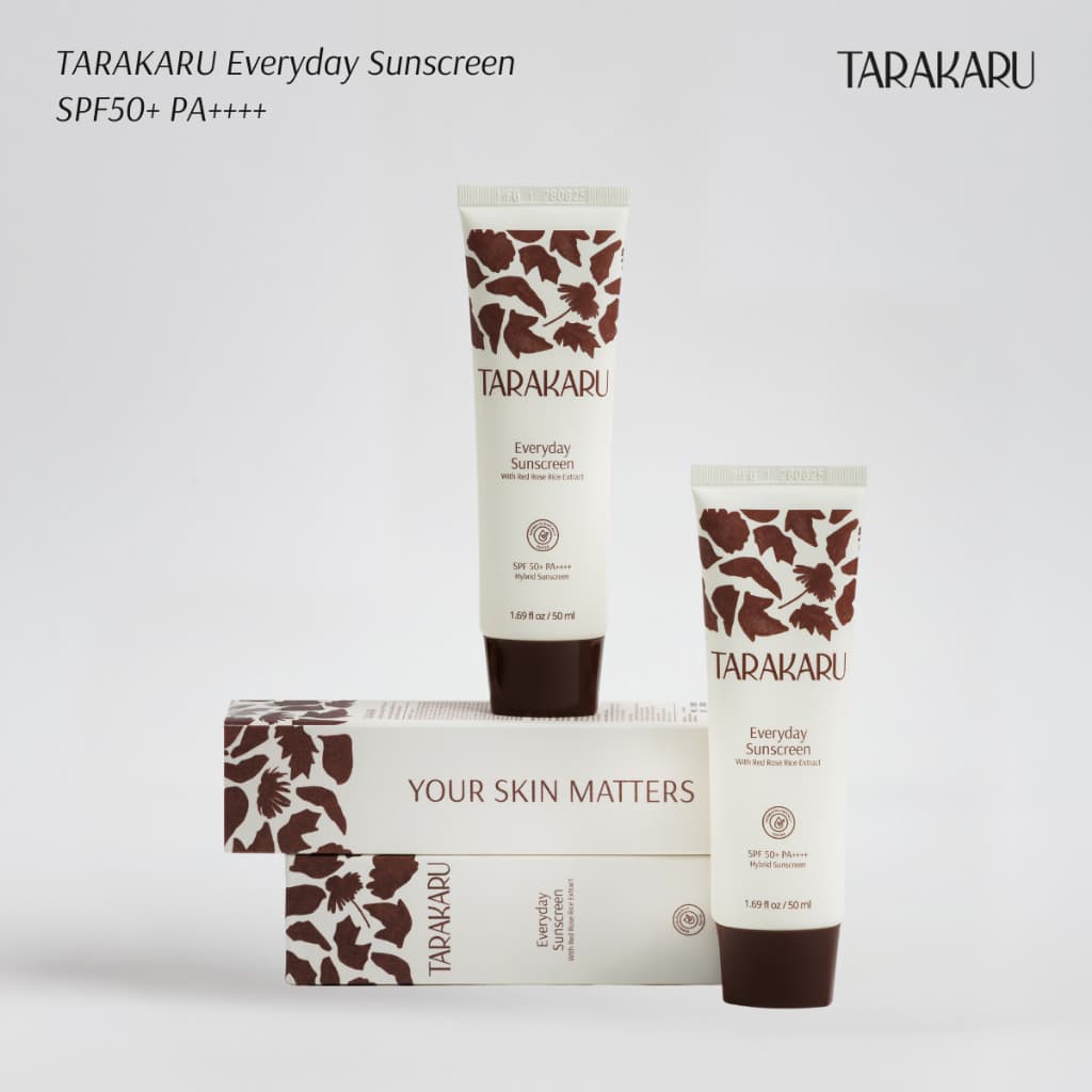 TARAKARU Everyday Sunscreen SPF50+ PA++++ 50ml กันแดดทาราคารุ เนื้อโลชั่น บางเบา ไม่เหนอะหนะ คุมมัน รูปที่ 1