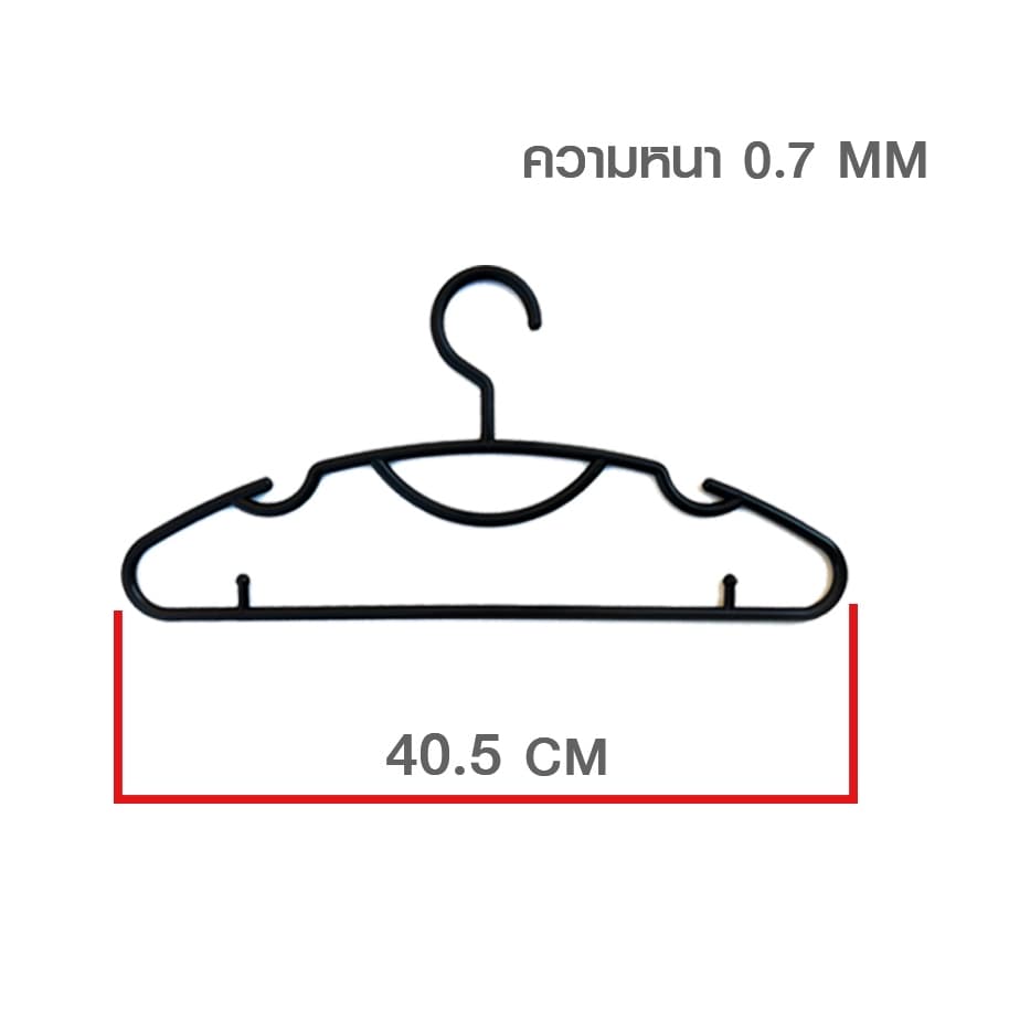 ชุดสุดคุ้ม ดูดี ใช้งานง่าย ตะกร้าใส่ผ้าสีดำ ขนาด38x34 CM ไม้แขวนเสื้อหนา 7 มิลช่วยจัดระเบียบเสื้อผ้า รูปที่ 6
