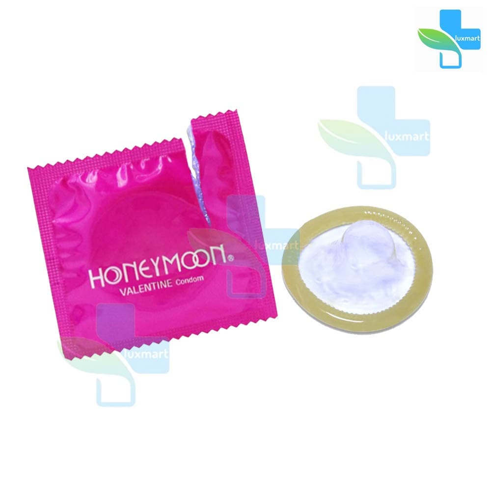 Honeymoon Valentine ถุงยางอนามัย ฮันนีมูน วาเลนไทน์ ขนาด 52 มม. บรรจุ 100 ชิ้น JJ 5262 ถุงยาง Condom รูปที่ 5