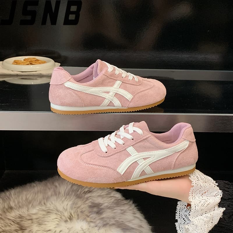 รองเท้าสนีกเกอร์สไตล์เกาหลี พื้นหนา 5สี! ไซส์ใหญ่ 36-42 - รองเท้าผ้าใบสตรี สไตล์ล้ำสมัย สำหรับเท้ากว้าง สวมใส่สบาย ดีไซน รูปที่ 7