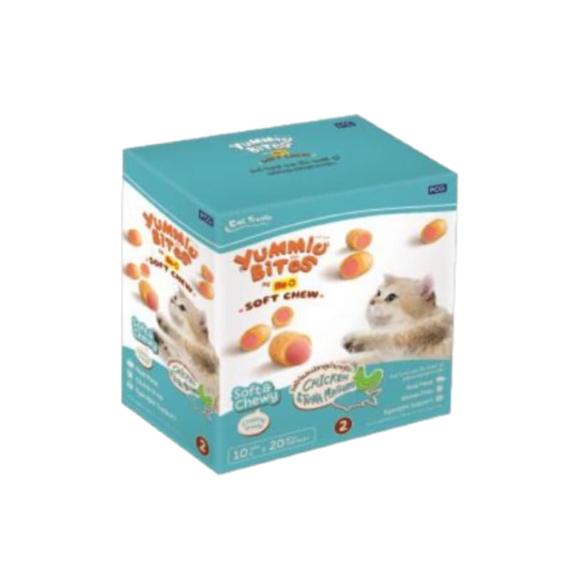 Me-O Yummie Bites ยัมมี่ ไบทส์ ขนมแมว ขนาด 10g x 20 ซอง รูปที่ 4