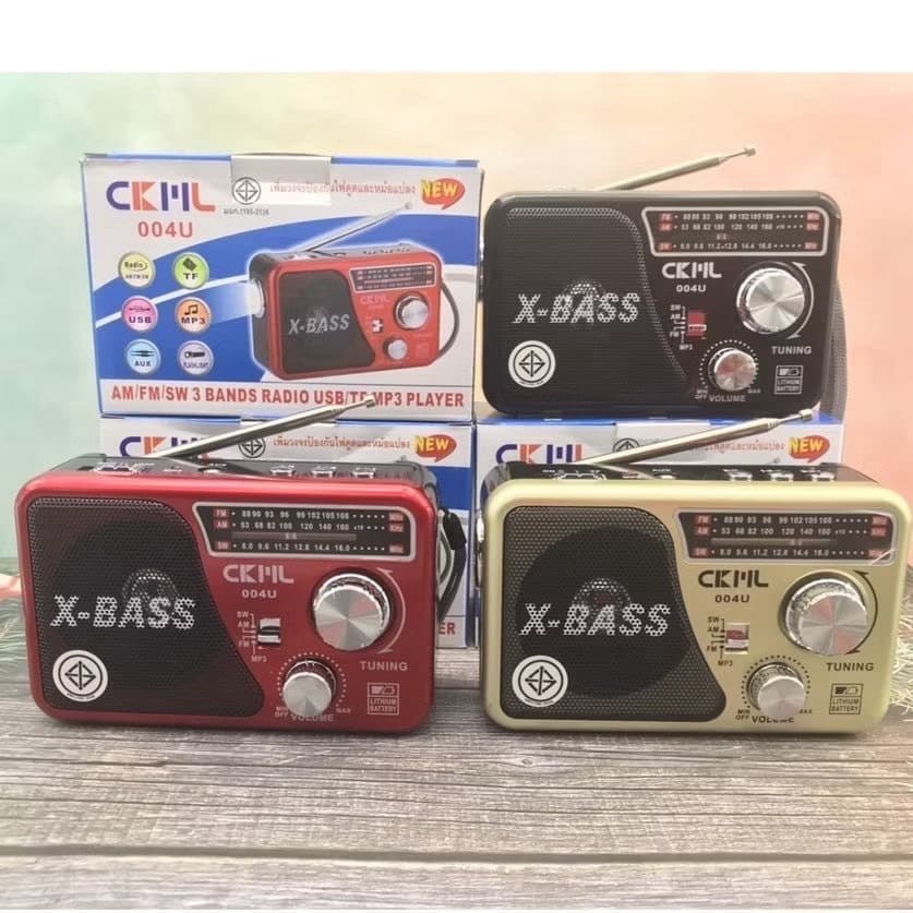 CKLวิทยุรุ่น004U รองรับUSB/Micro USB/FM-AM ขนาดพกพาสะดวก ชารจ์เก็บไฟในตัวได้ ใช้งานง่าย รูปที่ 8