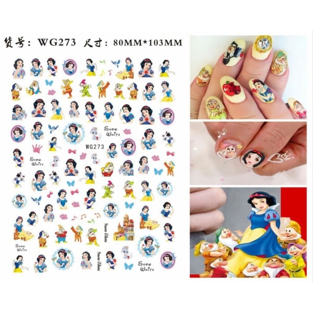 จากไทย!!! สติกเกอร์ติดเล็บ สติกเกอร์ลายนูน สติกเกอร์ 5D ลายเจ้าหญิง Disney สติกเกอร์ตกแต่ง ติดสมุดสิ่งของน่ารัก รูปที่ 6