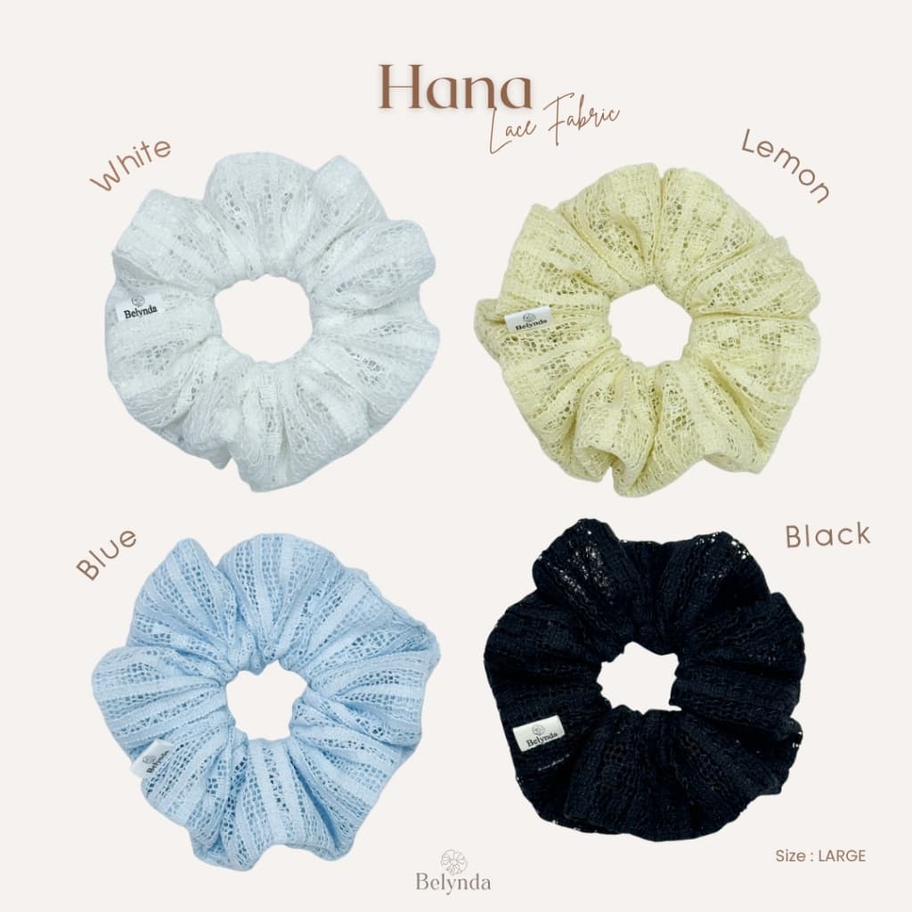 Belynda Scrunchies Hana ยางรัดผม ผ้าลูกไม้ รูปที่ 1
