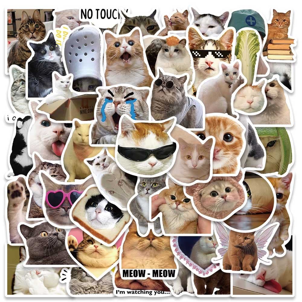 จัดส่งจากประเทศไทยstickerแมวน่ารัก สติกเกอร์ กันน้ํา สติกเกอร์สําหรับกระเป๋าเดินทางเคสโทรศัพท์แล็ปท็อปโน้ตบุ๊ รูปที่ 3