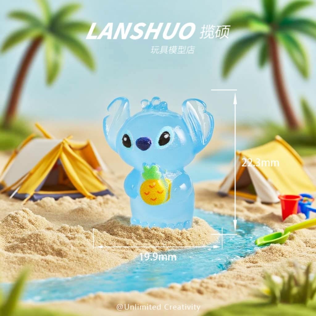 เรซิ่นสติช 20/50/100ชิ้น ตกแต่งห้องนอน ตกแต่งบ้าน เรืองแสง เรซิ่นเรืองแสง ตุ๊กตาเรซิ่น เรืองแสง รูปที่ 8