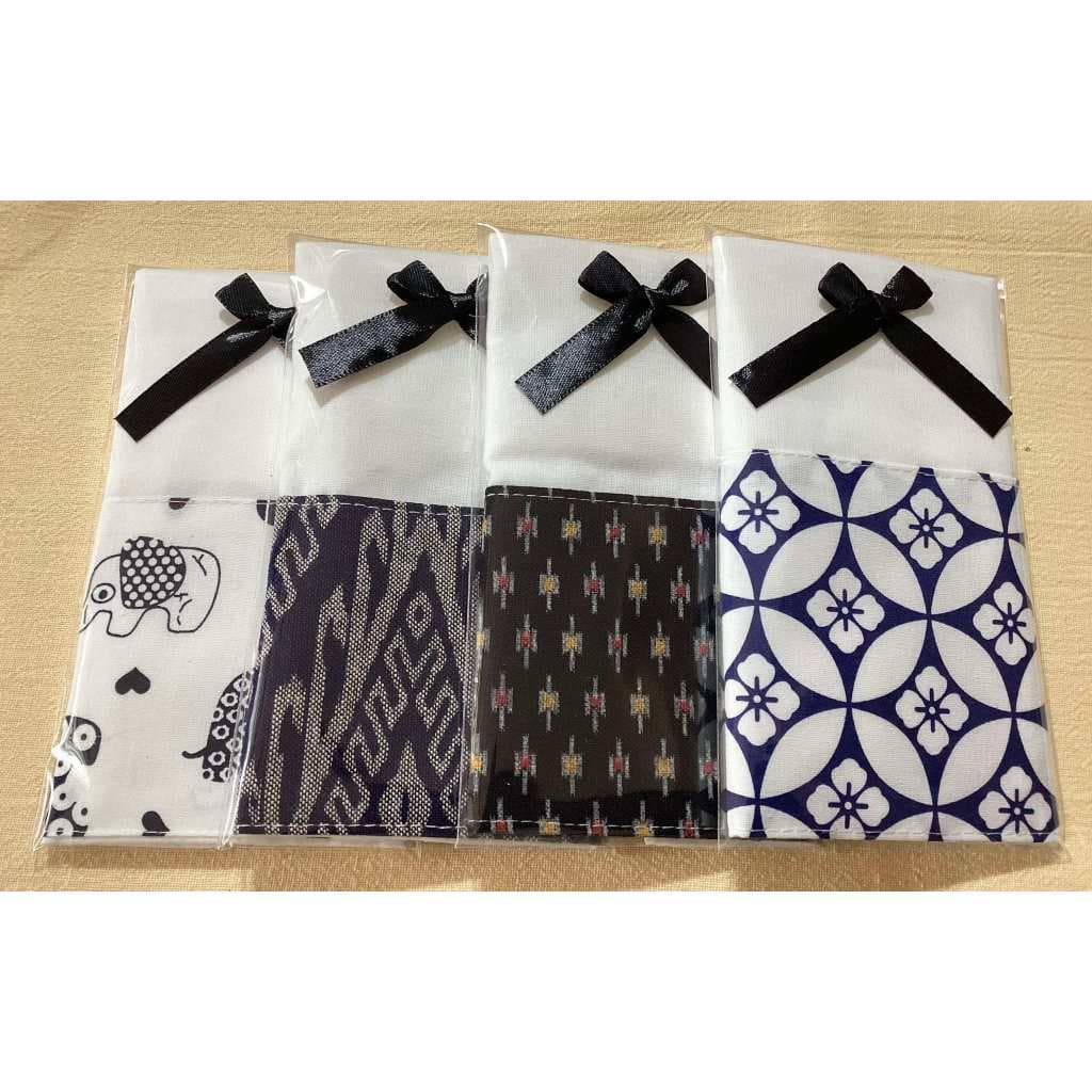 ของชำร่วยงานศพ ของที่ระลึกงานฌาปนกิจ กระเป๋าผ้าต่อผ้าไทยแสนสวย พร้อมโบว์สีดำ รูปที่ 4
