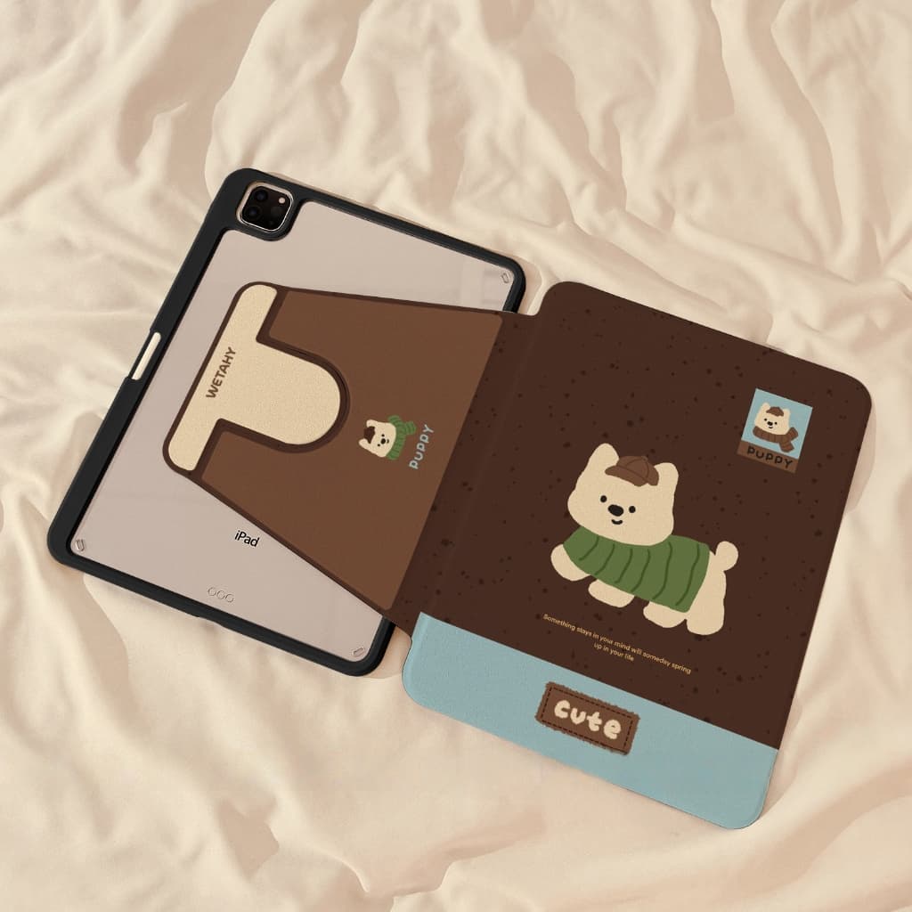 เคสiPad Air5 Air6 Green Puppy mini หมุน 360° mini7 อะครีลิ for Gen6 Gen11 Gen10 Air7 Gen9 รูปที่ 3