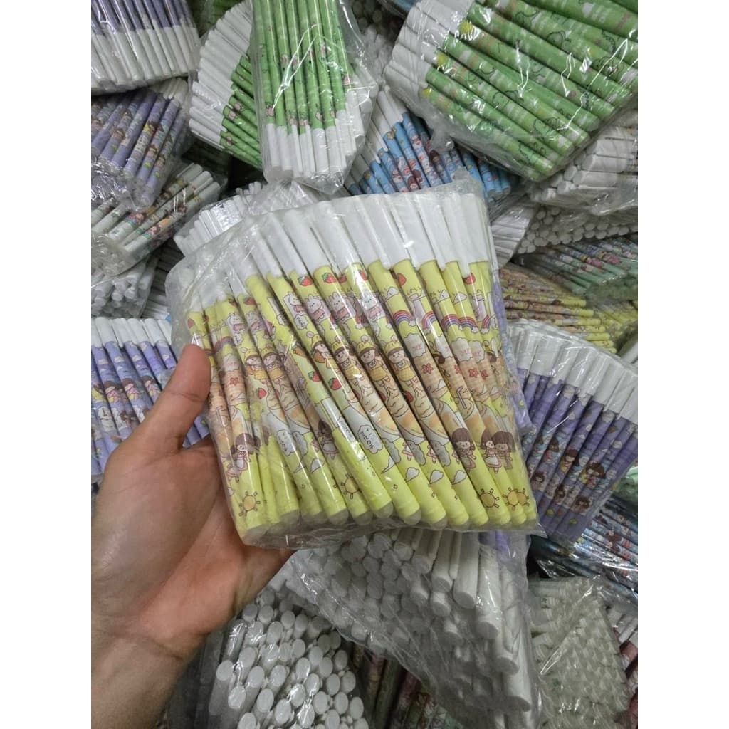 1บาท ขายส่ง50-100แท่ง ปากกาหมึกสีน้ำเงิน ลายการ์ตูนคละสีคละลายการ์ตูนล้วนทั้งหมด รูปที่ 7
